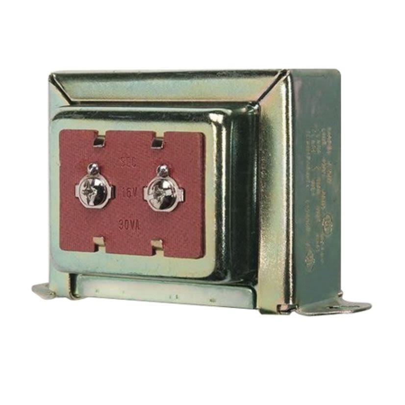 NuTone C907 Chime Transformer, 120 V AC Primary, 16 V AC Secondary, 30 VA, 1-Phase, Single-Tap, Steel