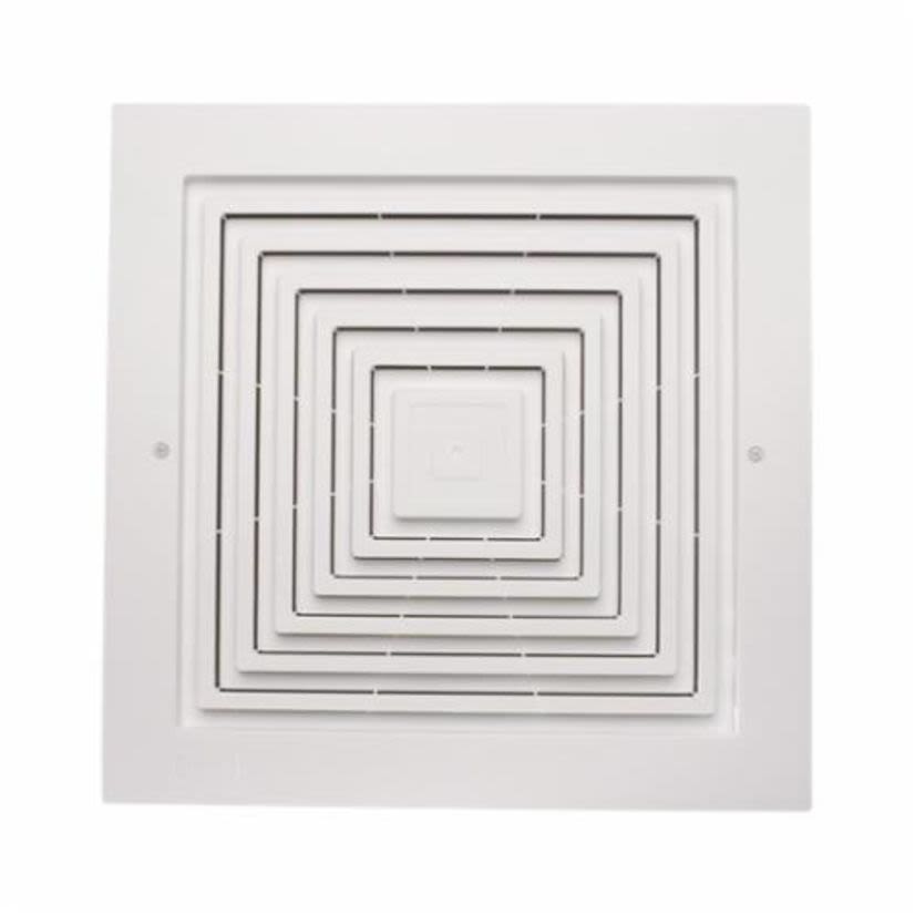 Broan LoSone Select L100 High Capacity Ceiling Exhaust Ventilator, 112 cfm, 6 in Dia Duct, 120 V AC, 1.1 A, Domestic