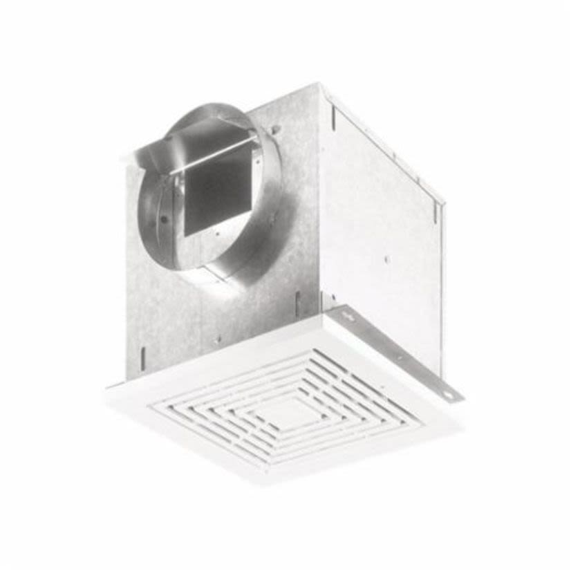 Broan® LoSone Select® L150 High Capacity Ceiling Exhaust Ventilator, 160 cfm, 6 in Dia Duct, 120 VAC, 1.3 A, Domestic