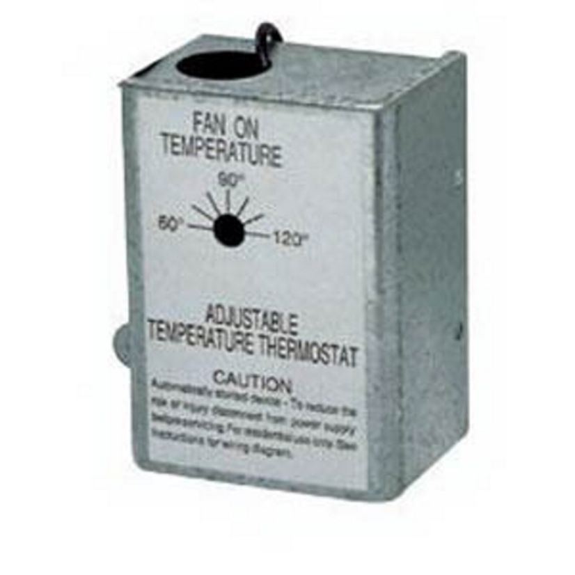 Broan NuTone® RFTH95 Adjustable Powered Attic Ventilator Thermostat, Automatic SPST