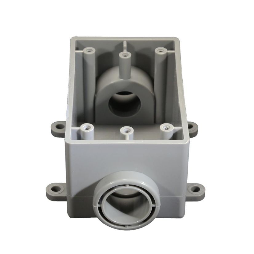 CANTEX 5133465 Exposed Non-Metallic Type FSC Conduit Device Box, 1 in Trade, 1 Gangs, PVC