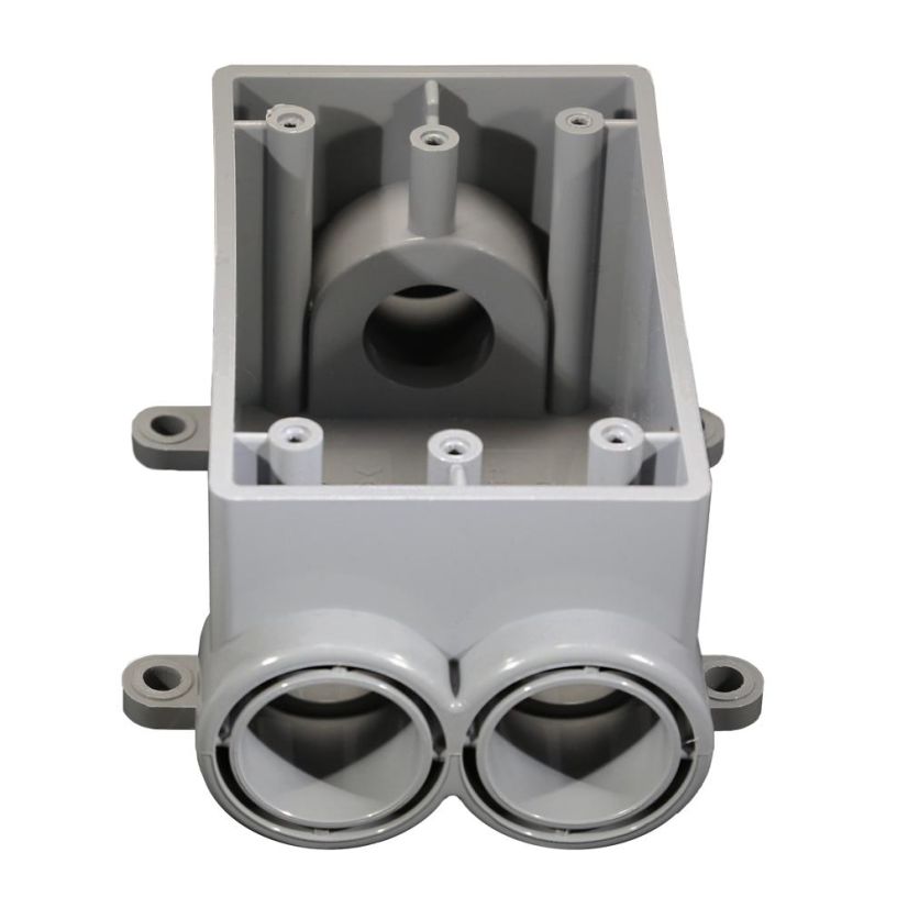 CANTEX 5133546 Exposed Non-Metallic Type FSCC Conduit Device Box, 1 in Trade, 1 Gangs, PVC