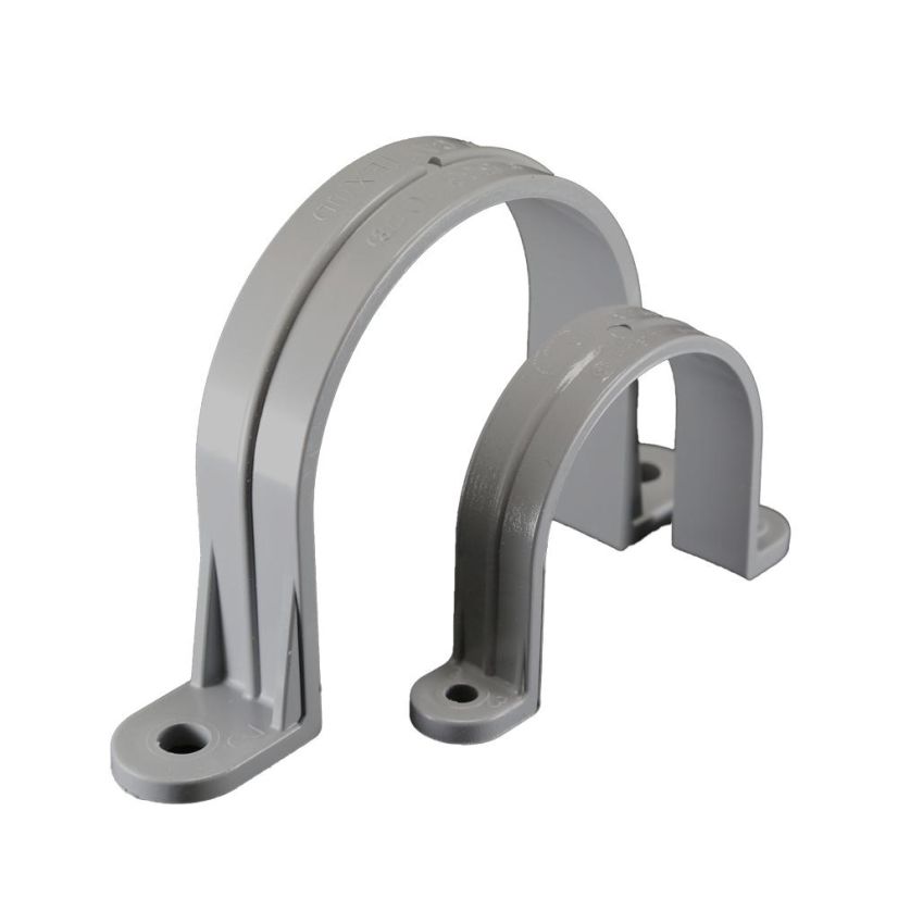 CANTEX 5133739 2-Hole U-Shaped Pipe Strap, 2-1/2 in, For Use With SCH40 and SCH80 Conduit, PVC