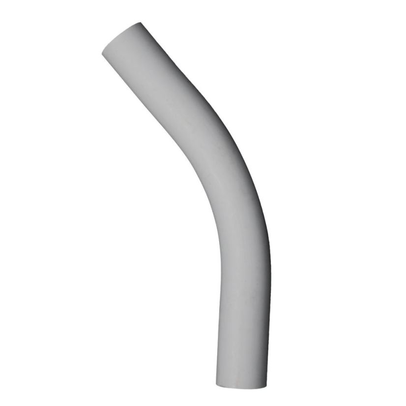 CANTEX 5133774 SCH 40 Standard Radius Conduit Elbow, 6 in Dia, 45 deg, 30 in Radius, PVC