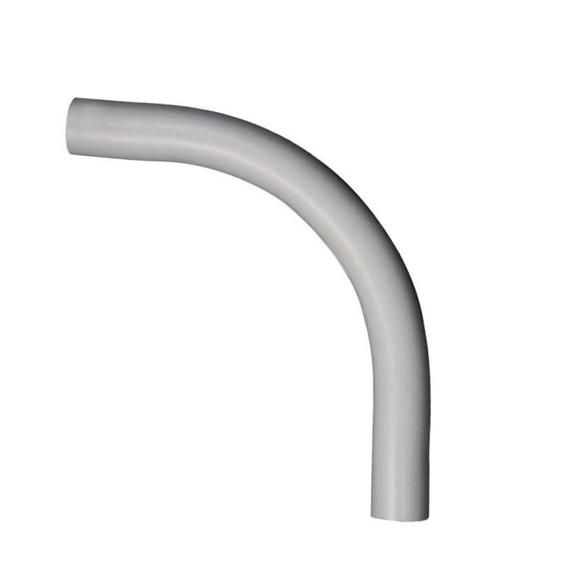 CANTEX 5133835 SCH 40 Standard Radius Conduit Elbow, 5 in Dia, 90 deg, 24 in Radius, PVC