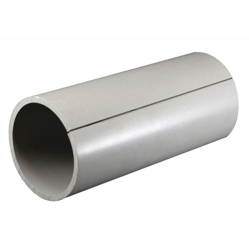 CANTEX 6141693 Fabricated Non-Metallic Rigid Split Duct Sleeve Coupling, 6.563 in OD, 10-1/8 in L, PVC