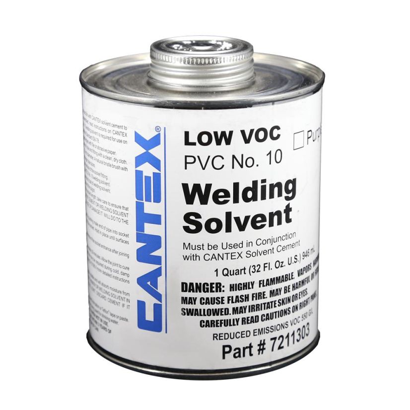 CANTEX 7211303 #10 Low VOC Conduit Primer, 1 qt Can, Thin Liquid Form, Purple, 0.845