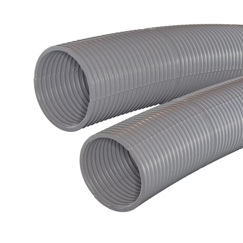 CANTEX A90CEG1 UT-Flex Corrugated Utility PVC Conduit, 2-1/2 in Trade, 2.469 in ID x 2-7/8 in OD, 250 ft/Spool L, PVC