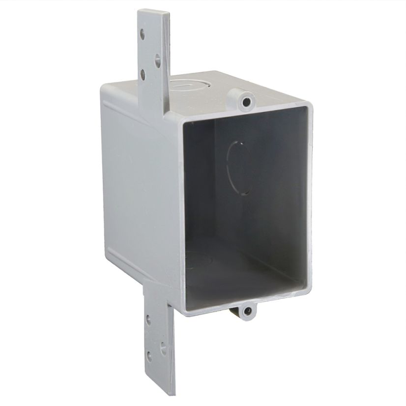 CANTEX EN16SB EZ-Box ENT Switch/Outlet Box, 1 Gang, 16 cu-in Capacity