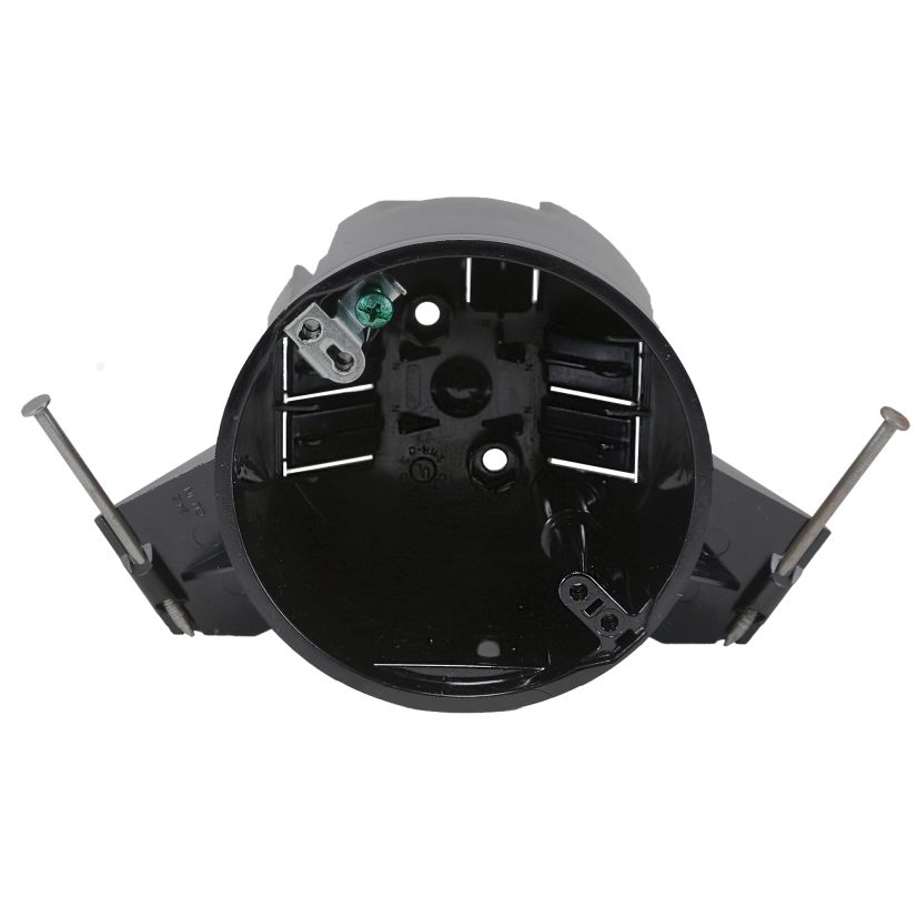 CANTEX EZ25CNG-HW EZ-Box Heavy Wall Ceiling Box With Ground Lug, Wire Clamp, Polycarbonate, 25 cu-in Capacity, 4 in W x 3 in D x 4 in H