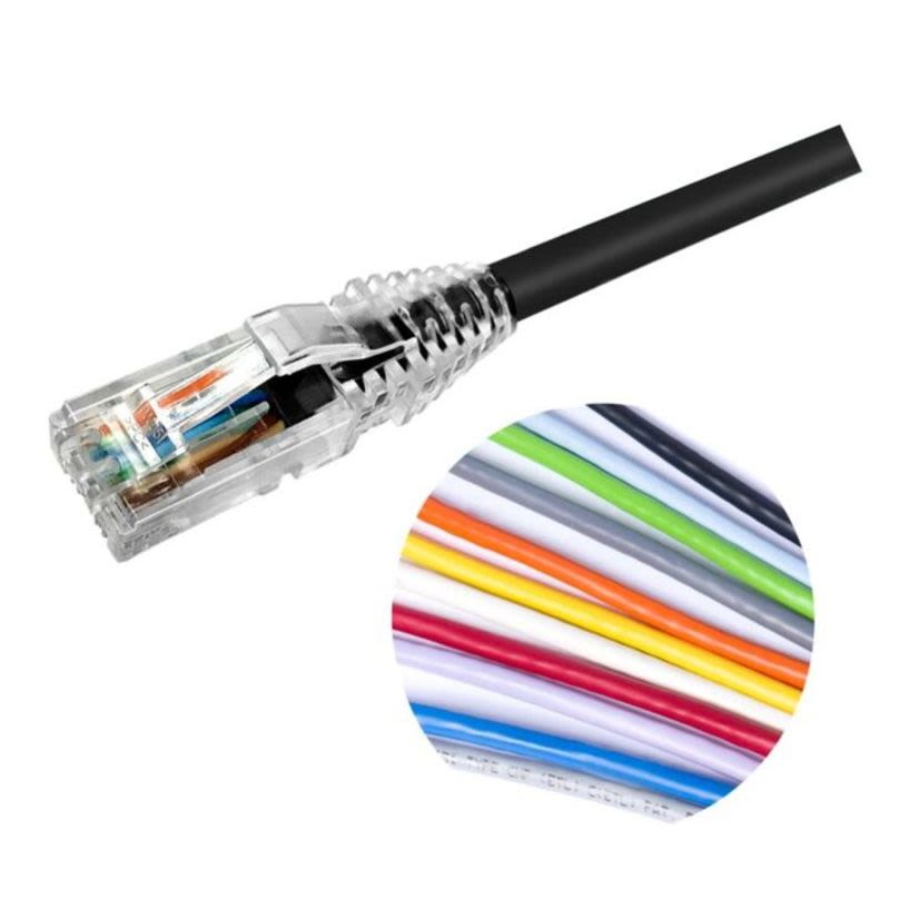 CommScope UC1BBB2-0ZF005 Uniprise Category 6 U/UTP Patch Cord, RJ45 to RJ45, 4-pair, Non-Plenum, Blue, 5 ft long