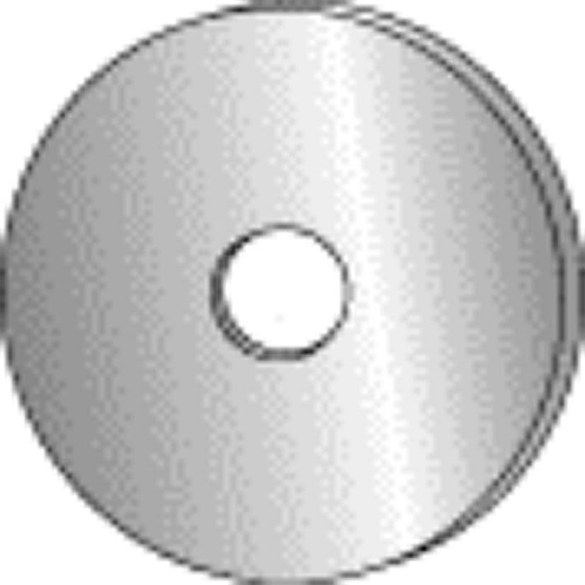 Cully 40709J Fender Washer, 3/16 in ID x 1 in OD, 0.047 to 0.08 in THK, Steel