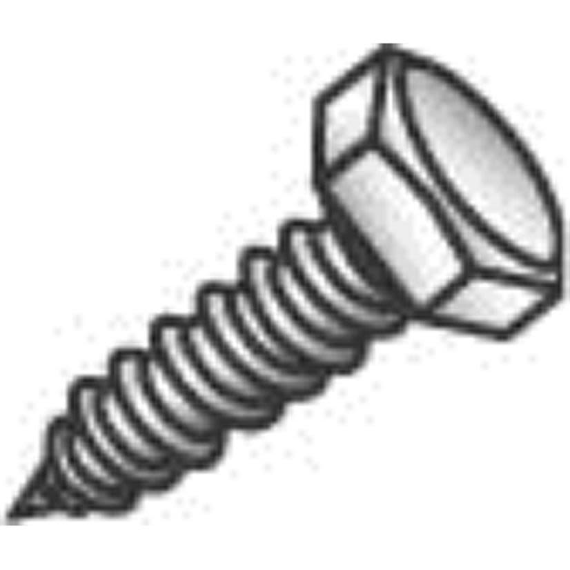 Minerallac 57464J Lag Screw, 3/8-7, 4 in OAL, Steel, Zinc Plated