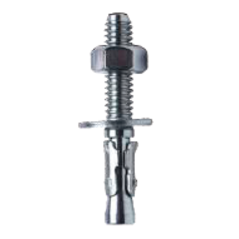 Cully 76748J Heavy Duty Wedge Anchor, 3/8 in Dia, 3 in OAL, 3 in L Thread, 304 Stainless Steel
