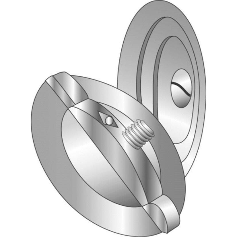 Minerallac Cully 90054 3-Piece Circular Knockout Seal, 1 in Conduit, Steel, Pre-Galvanized/Zinc Plated