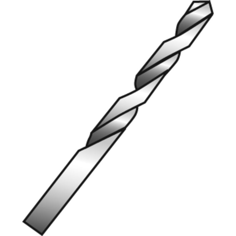 Cully 9170F Heavy Duty Jobber Drill Bit, F Drill - Letter, 0.257 in Drill - Decimal Inch, 135 deg Point, HSS, Oxide Treated