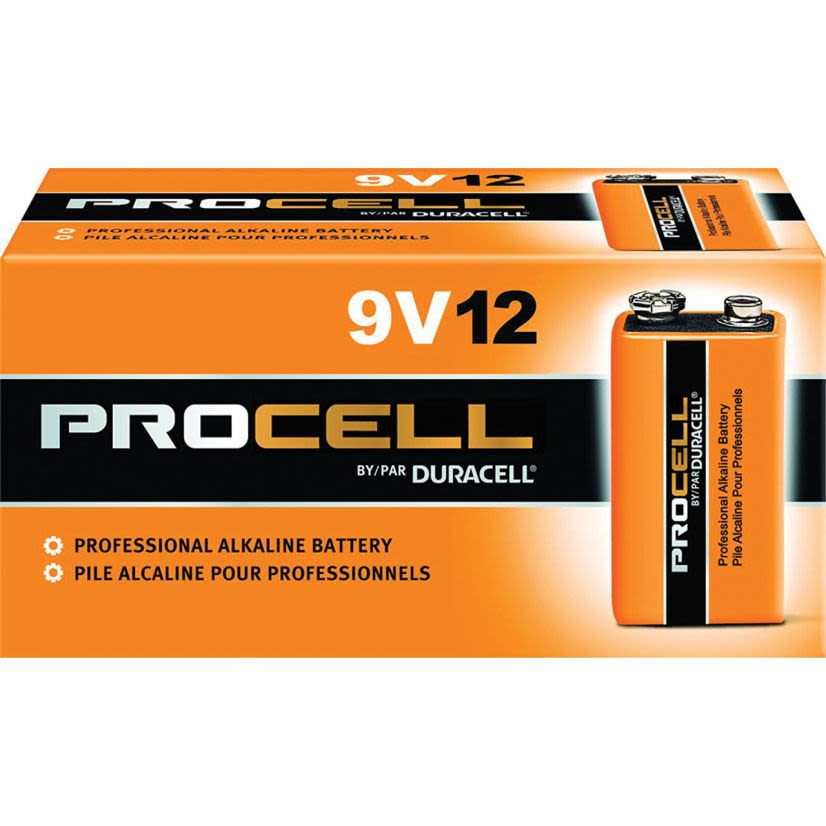 Duracell PC1604BKD09 9V Procell Alkaline Batteries