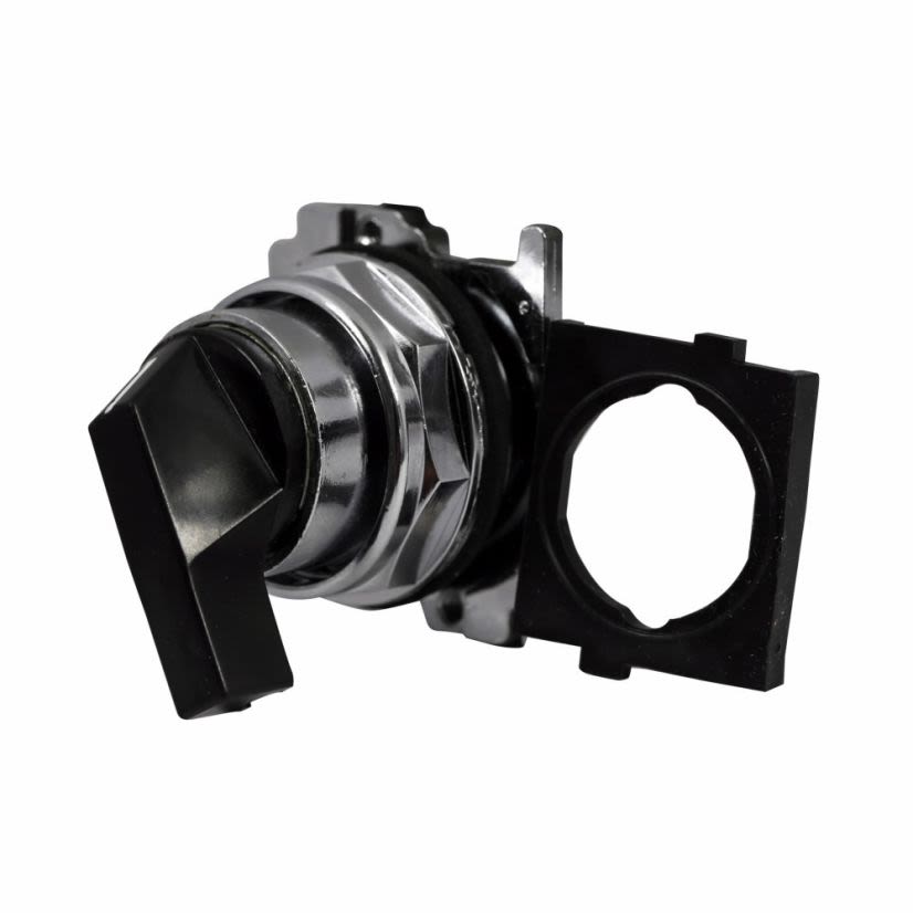 EATON 10250T3011 Heavy Duty Oiltight/Watertight Pushbutton Non-Illuminated Selector Switch Operator, 30.5 mm, Lever Operator, 2 Positions, Black