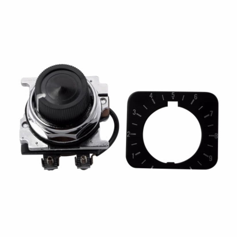 EATON Cutler-Hammer Series 10250T338 Heavy Duty Oiltight/Watertight Potentiometer, 50 VAC/VDC, 2 W Power Rating, 5000 Ohm