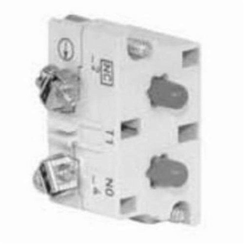 EATON Cutler-Hammer Series 10250T53 Heavy Duty Contact Block, 30.5 mm, 1NO Contact, 10 A at 600 VAC, 5 A at 250 VDC Contact, Silver Contact, Momentary Action, Green/Red