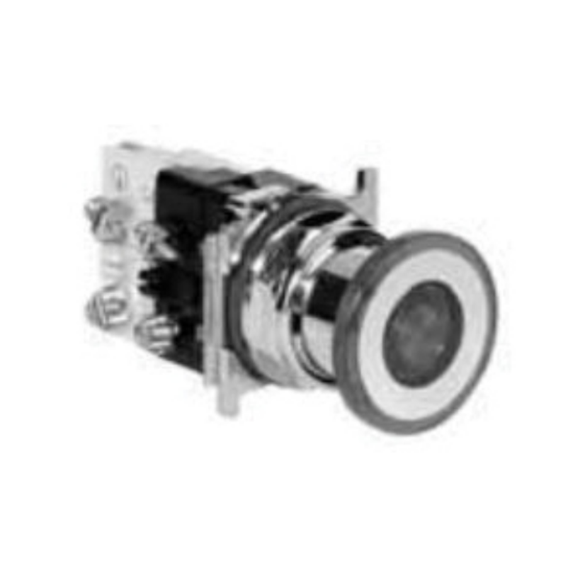 EATON Cutler-Hammer Series 10250T597LRD24-1X 2-Position Heavy Duty Illuminated Push-Pull Operator, 40 mm, 1NO-1NC Contact, Push/Pull/Standard Operator, Maintained Contact, Red
