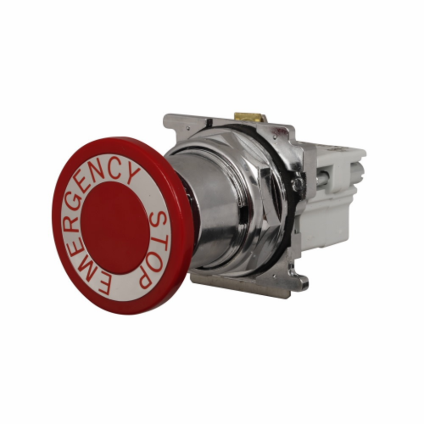 EATON Cutler-Hammer Series 10250T5B63-1X Assembled Heavy Duty Non-Illuminated Push-Pull Switch, 40 mm, 1NO-1NC Contact, Push/Pull Operator, Red