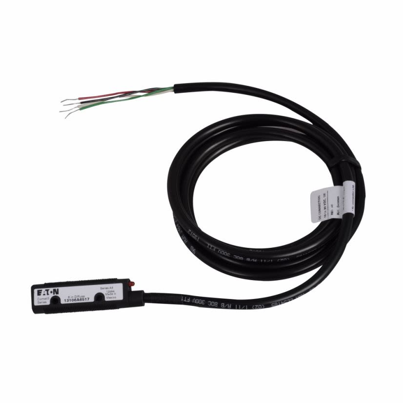 EATON Cutler-Hammer Series Perfect Prox® 13106A6517 3/4-Wire Forward Viewing Photoelectric Sensor, Tubular Shape, 8 in, Infrared Sensing Beam, 1 ms Response, NPN/PNP Open Collector Output