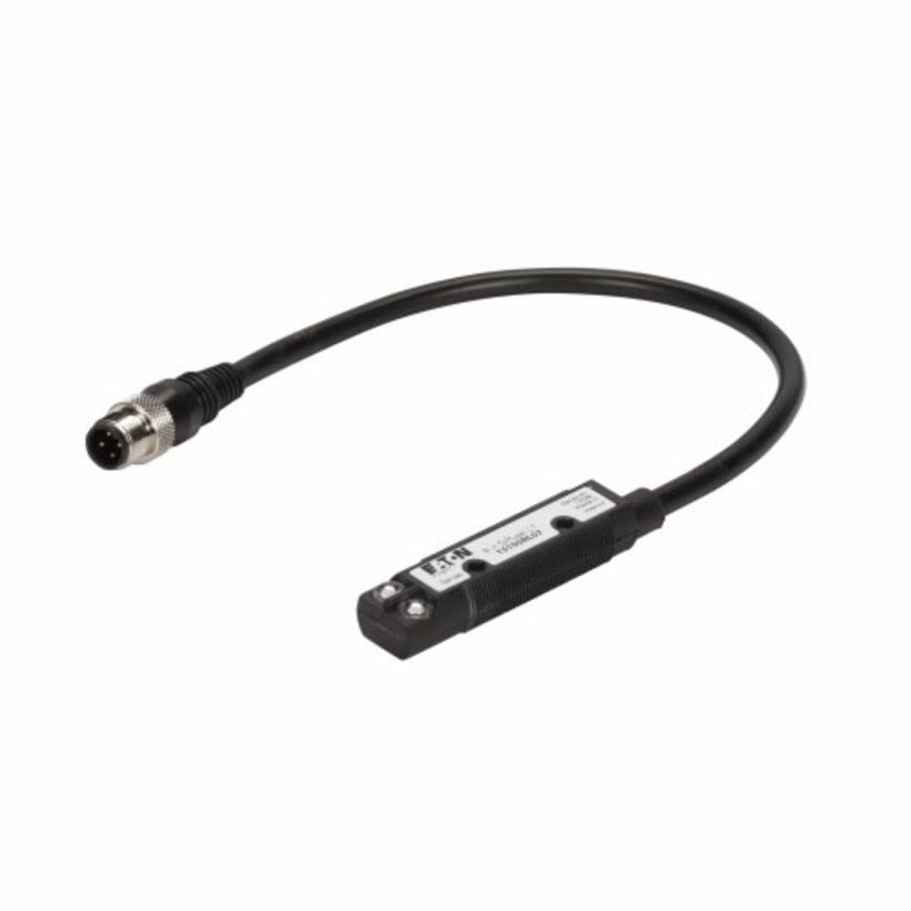 EATON Cutler-Hammer Series PRISM® 13150RL07 3/4-Wire Photoelectric Sensor, Tubular Shape, 8 in, Red Laser Sensing Beam, 3 ms Response, Solid State Relay Output