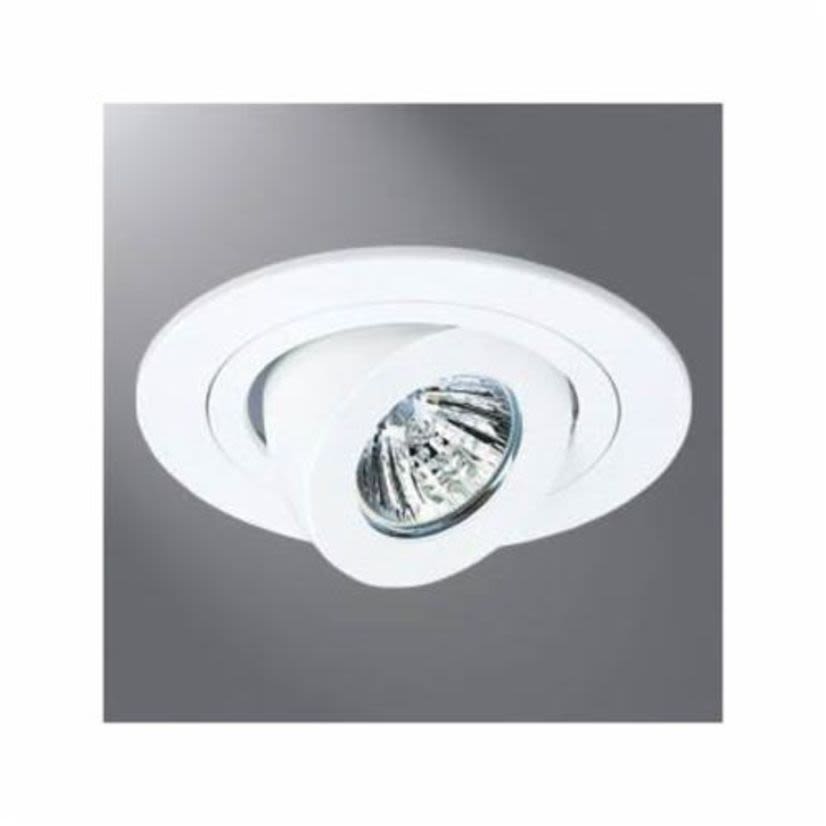 Halo 1496P 1496 Rotation Circle Low Voltage Lighting Trim Ring, 4 in Dia Inside x 5-1/16 in Dia Outside, Incandescent Lamp, For Use With H1499 Housing, Aluminum