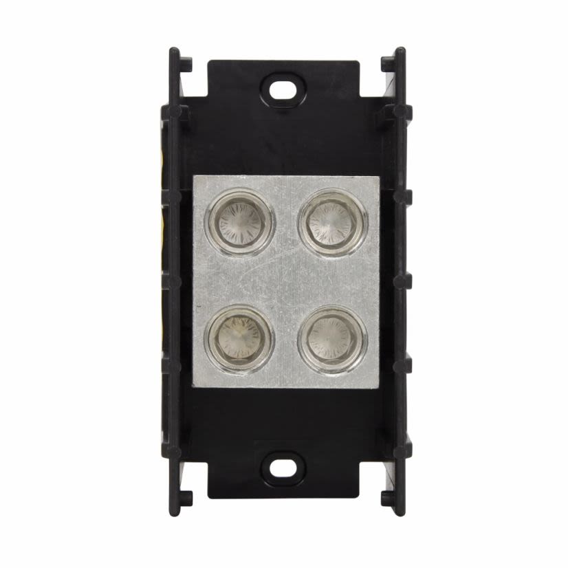 Edison 16504-1 Splicer Power Terminal Block, 600 V AC/DC, 760 A, 1 Pole, 6 AWG to 500 kcmil Wire, Thermoplastic