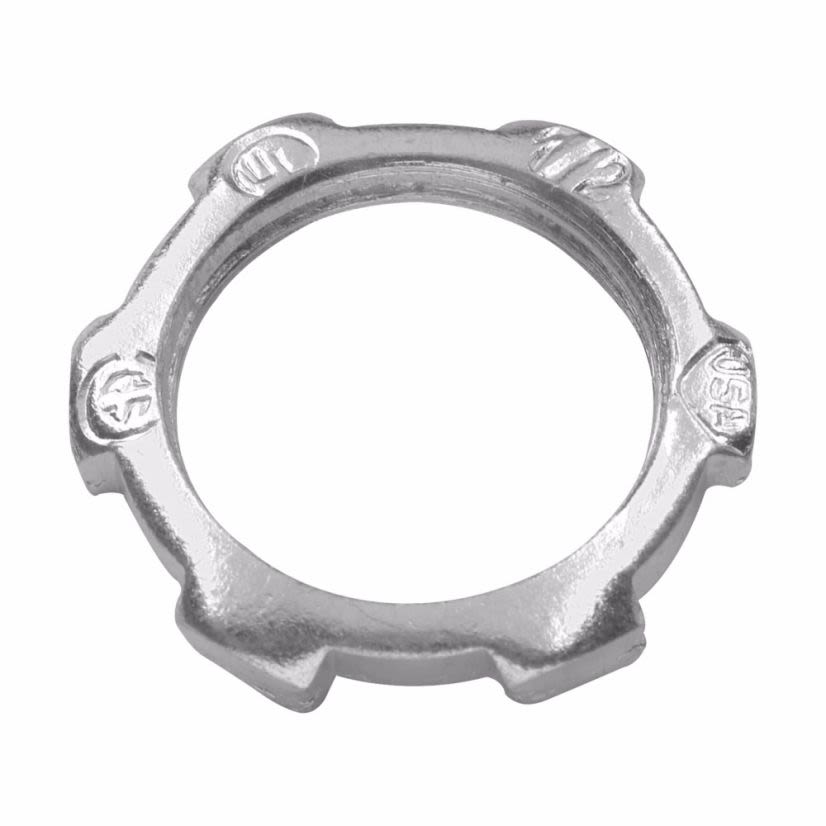 EATON Crouse-Hinds series 23 Rigid/IMC Conduit LockNut, Malleable iron, 6 Inch