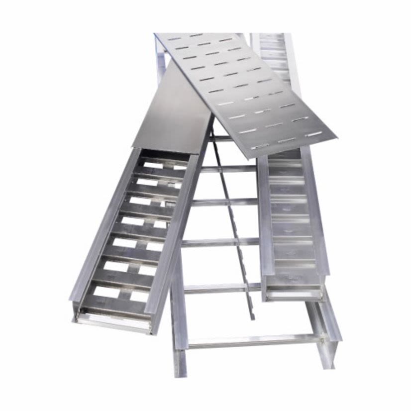 EATON B-Line Series 26A09-18-120 26Straight Section 9 Inch Rung Spacing Ladder,18 in L x 120 in W x 6.12 in H