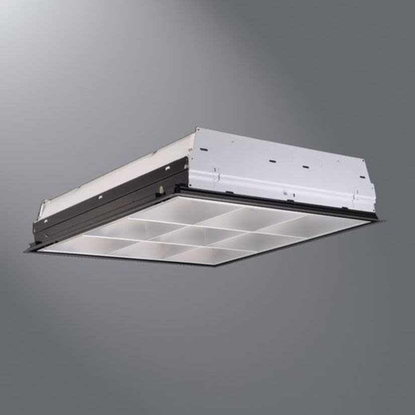 Metalux 2EP3GX-2U6T8S33I-UNV-EB81-U 2EP3GAX/Paralux III High Performance Standard Commercial Indoor Troffer, (2) T8 Lamp, 120 to 277 V AC, Steel Housing