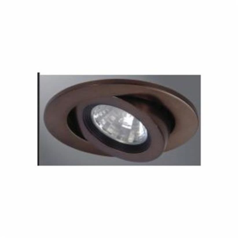Halo 3009TBZBB 35 deg Tilt Adjustable New Construction Round Lighting Trim Ring, 3 in ID x 4-1/4 in OD, Incandescent Lamp, For Use With H36ICAT, H36TAT, H36RTAT, H36LVICAT, H36LVTAT, H36LVRTAT, H38ICAT and H38LVICAT Housing, Aluminum