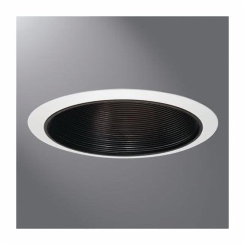 Halo 312P H7 E26 Round Lighting Trim, 6 in ID x 7-1/4 in OD, LED Lamp, For Use With H7 Downlight Fixture
