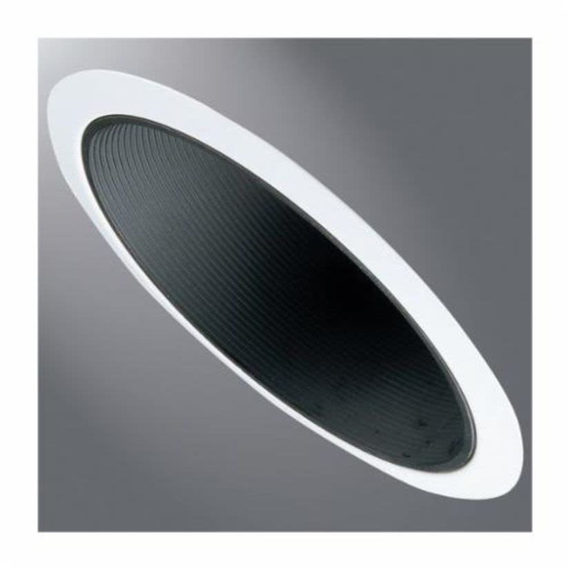 Halo 456P Full Reflector Circle Lighting Trim, 6 in ID x 7-1/4 in OD, LED Lamp, For Use With H645, HL6 LED and H47 Housing, Metal