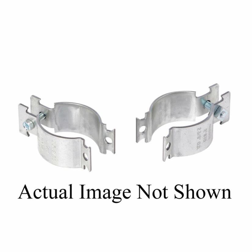 B-Line 4Dimension 4D2010PAZN 4D2000 Pre-Assembled Rigid Universal Pipe Clamp, 1 in Conduit, 800/400 lb Load, 1-3/8 in OD, Steel