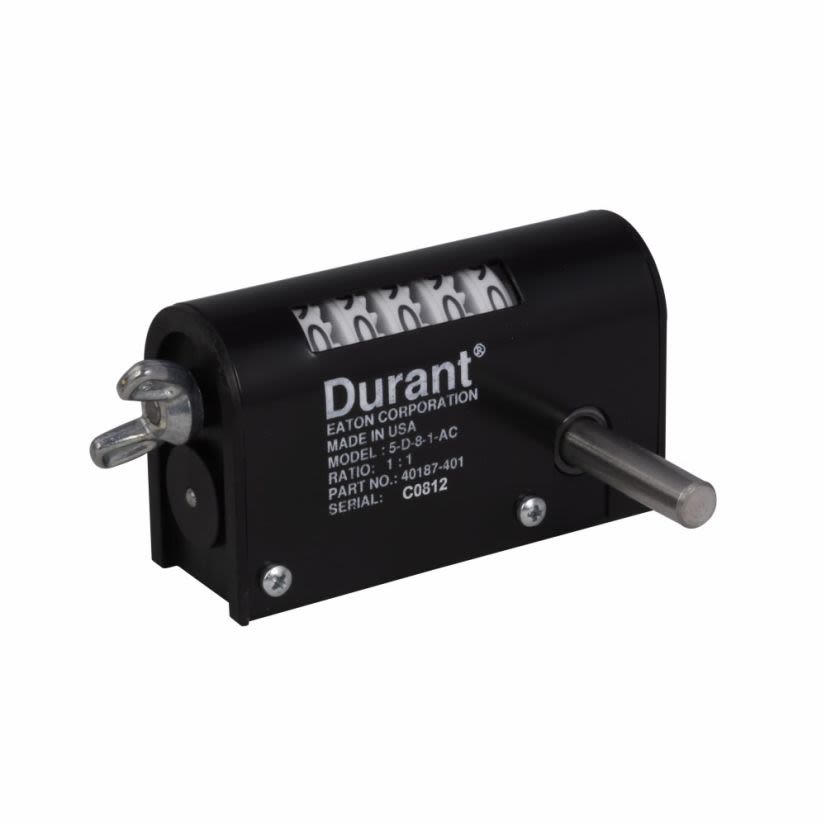 EATON Cutler-Hammer Series 5-D-8-1-CL D6 Revolution Counter Totalizer, 5 Digits