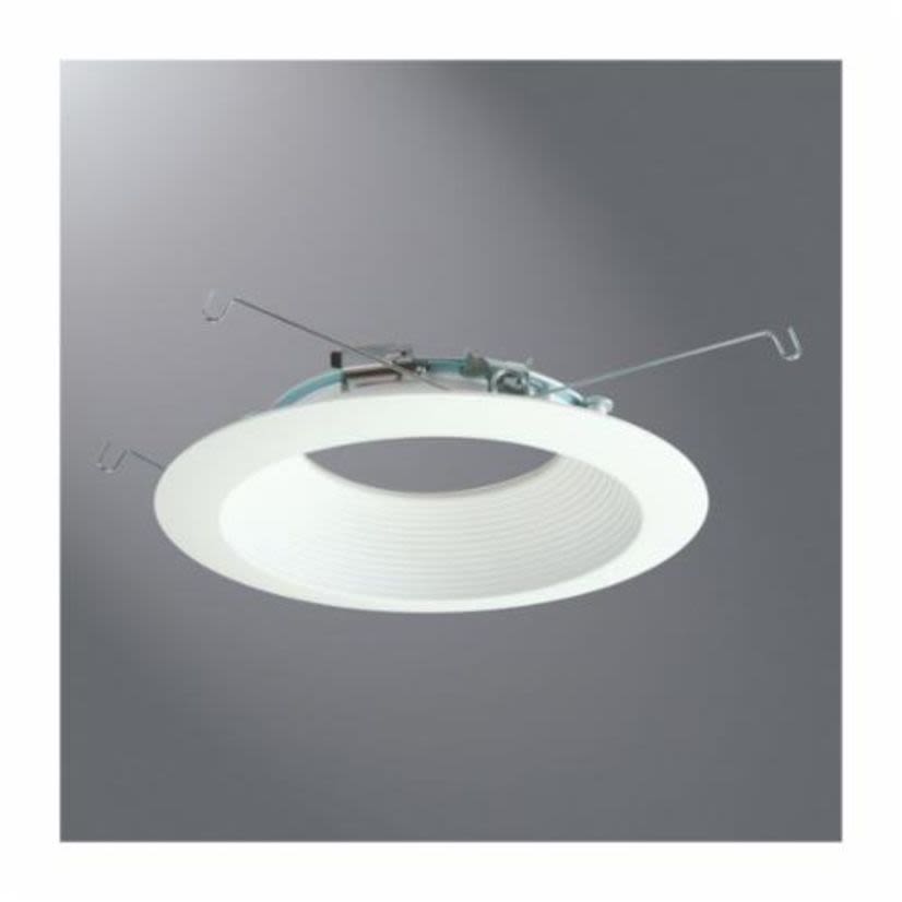 Halo AIR-TITE 691WB Dead Front New Construction/Remodel/Retrofit Lighting Trim, 6 in ID x 7.3 in OD, LED Lamp, For Use With ML56 Series LED Light Module, Polymer