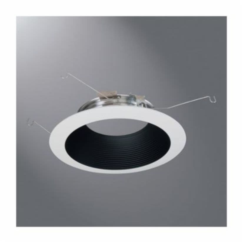 Halo 693WB 693 Micro-Step Trim Light, 6 in Dia Inside x 7.3 in Dia Outside, LED Lamp, For Use With ML56 Series LED Light Module, Metal