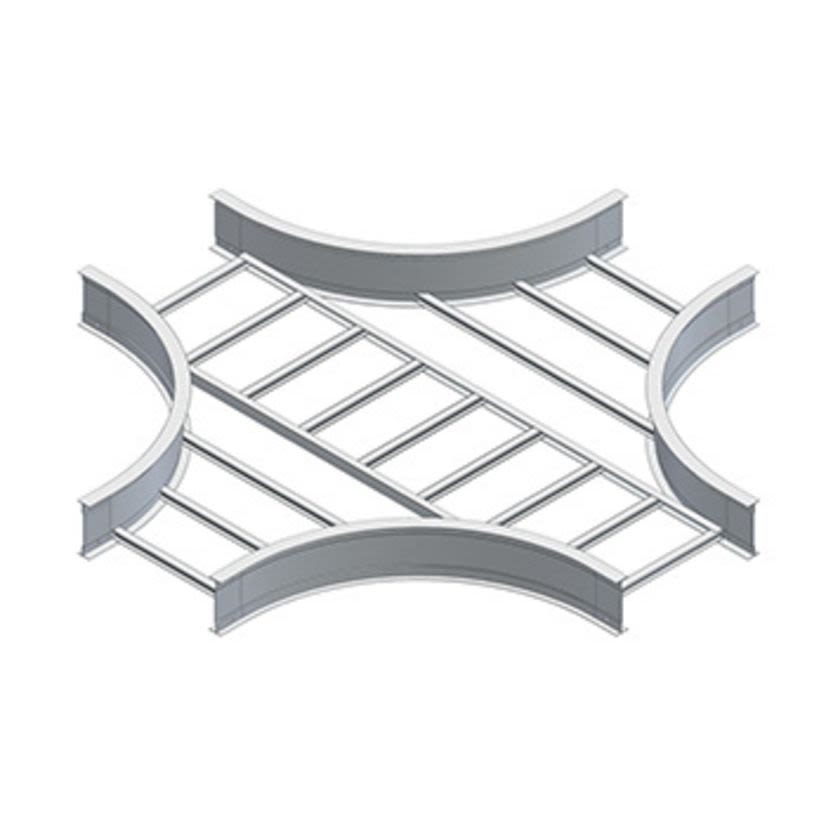 EATON B-Line Series 6A-36-HX12 HORIZONTAL CROSS SERIES 26 ALUM, 36in W, 6in HIGH, 12in RADIUS