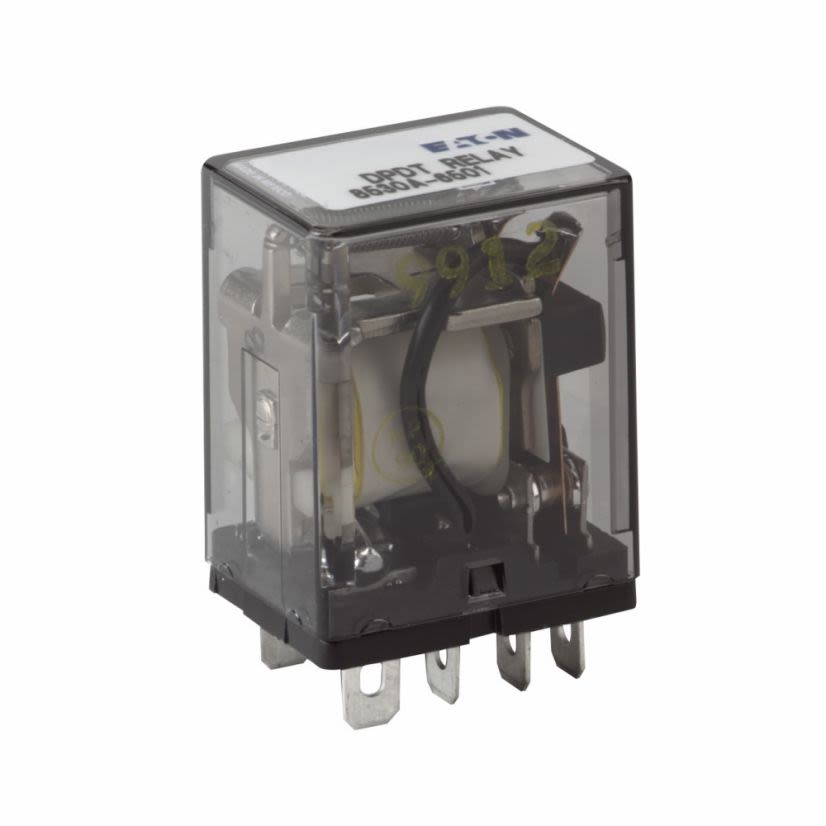 EATON Cutler-Hammer Series 8530A-6501 Sensor Module, Photoelectric Sensor, DPDT Relay Output, 25 ms ON/25 ms OFF Response Time, Plug-In Mount