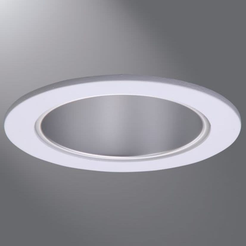 Halo 999W 30 deg Tilt Circle Lighting Trim, 4 in ID x 5-1/16 in OD, Incandescent Lamp, For Use With H7 Downlight Fixture, Aluminum