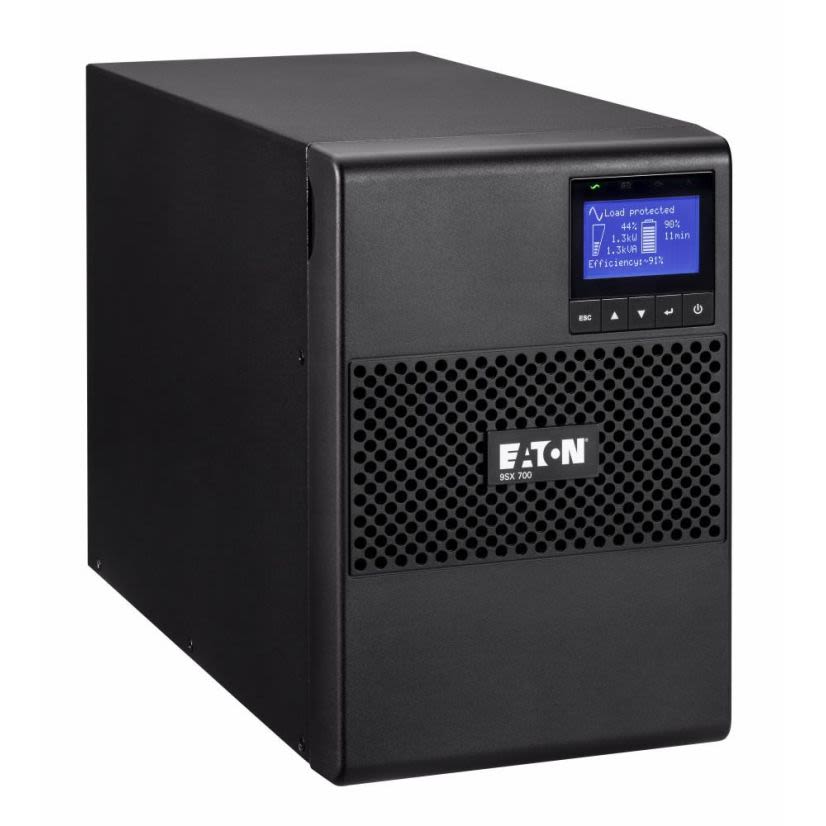 EATON 9SX700 Double Conversion Online Uninterruptible Power Supply, 120 V AC Input, 120 V AC Output, 700 VA, 630 W Power Rating, 5 min Backup, 6 Outlets