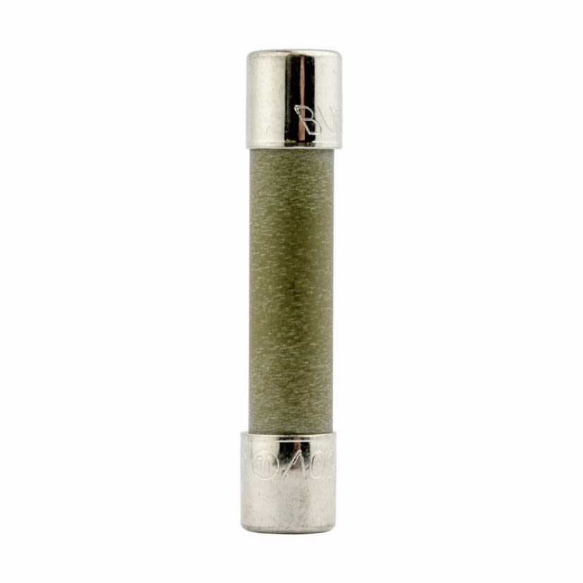 Bussmann ABC-15-R Small Dimension Fast Acting Fuse With Nickel Plated Brass End Cap, 15 A, 250 VAC, 125 VDC, 750 A, 10 kA Interrupt, Cylindrical Body