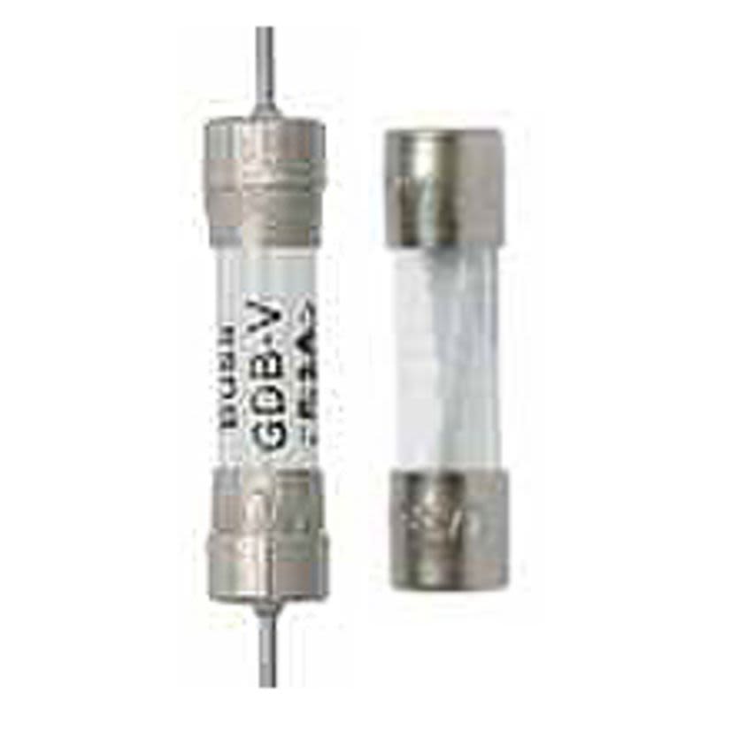 Bussmann AGC-7-R Small Dimension Fast Acting Fuse With Nickel Plated Brass End Caps, 7 A, 250 V AC, 200 A, 10 kA Interrupt, Cylindrical Body