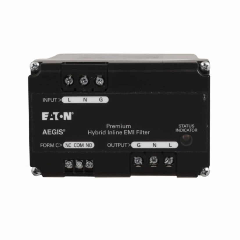 EATON AEGIS AGPH12005 AEGIS 1-Pole 1-Phase Powerline Filter With Hybrid Filtering and Form C Contact, 120 V AC, 5 A, Modular