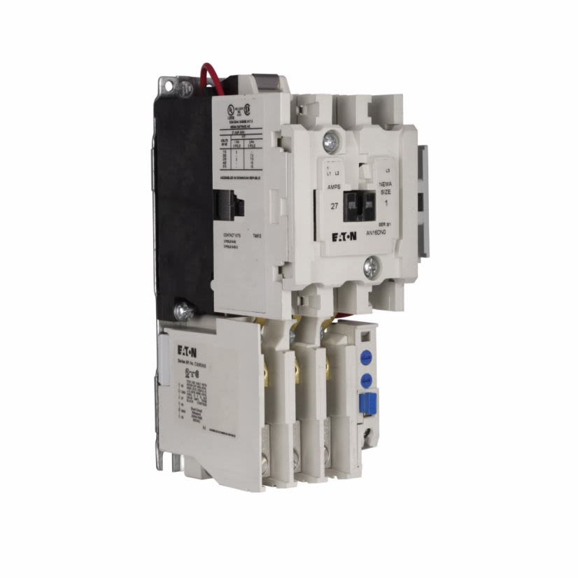 EATON Cutler-Hammer Series AN16DN0AB Freedom Type AN16 Horizontal Open NEMA Starter, 110 to 120 VAC V Coil, Non-Reversing Action, 3 Poles, NEMA 1 Enclosure