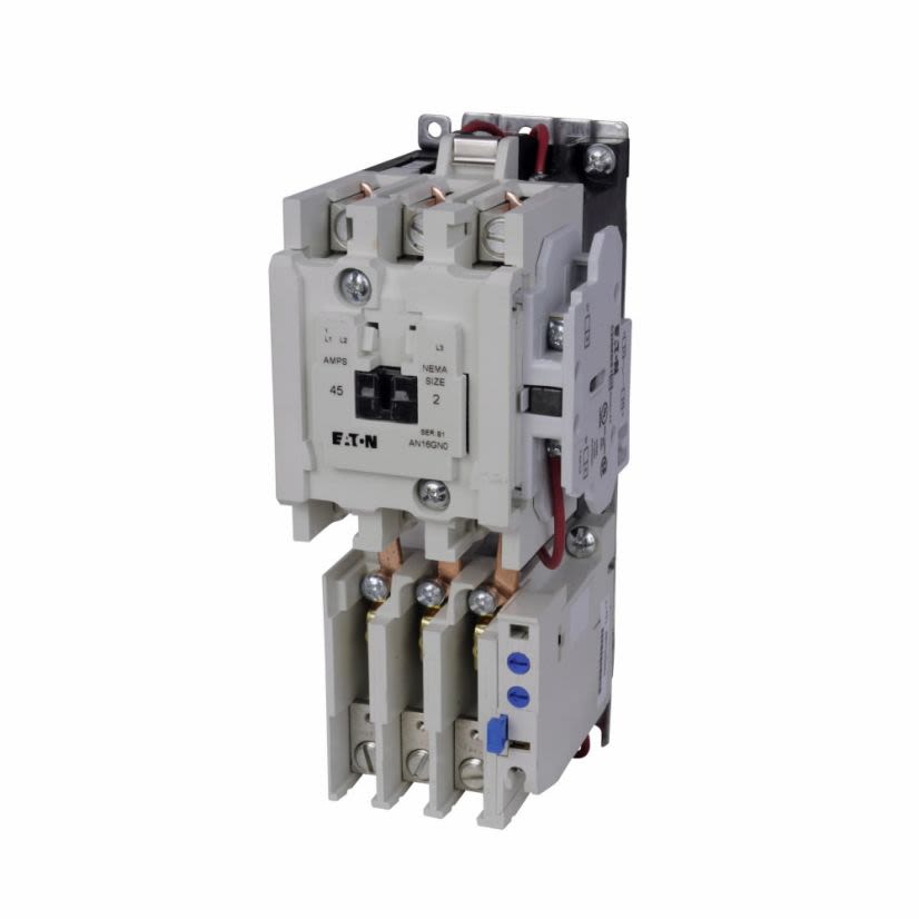 EATON Cutler-Hammer Series AN16GN0AB Freedom Non-Reversing NEMA Starter With C306 Bi-Metal Reset Overload Relay, 110/120 VAC V Coil, 3 Poles, NEMA 2 Enclosure