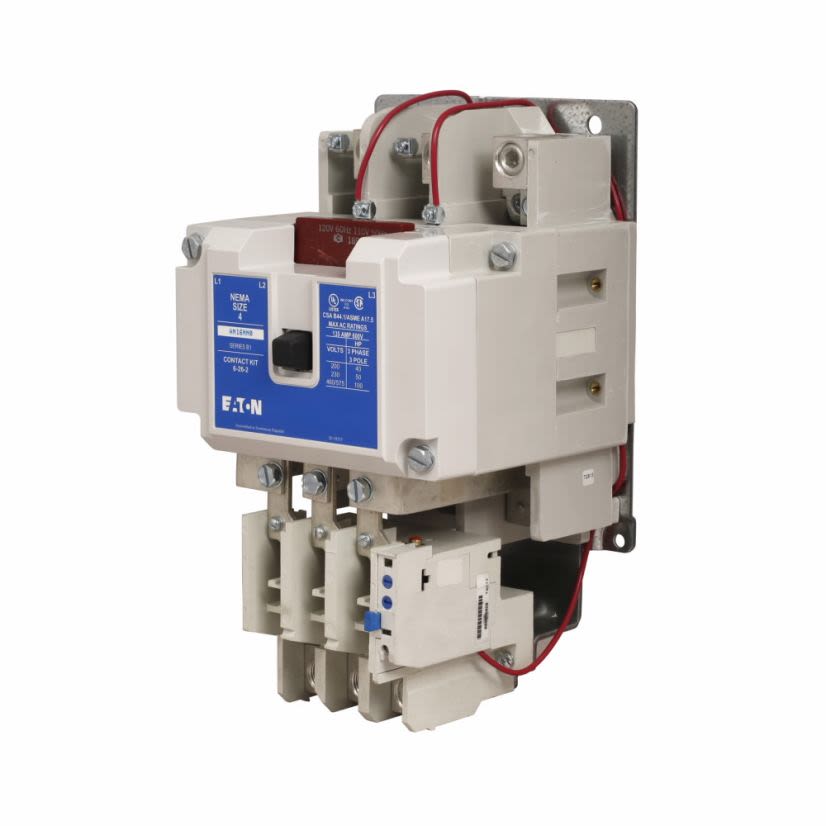 EATON Cutler-Hammer Series AN16NN0A Freedom Type AN16 Horizontal Open NEMA Starter, 110 to 120 VAC V Coil, Non-Reversing Action, 3 Poles, NEMA 4 Enclosure